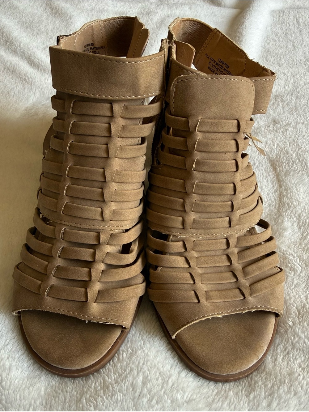 Torrid Woven Strappy Open-Toe Sandal in Tan